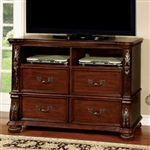 Arthur 50 Inch TV Console in Brown Cherry Finish by Furniture of America - FOA-CM7587TV