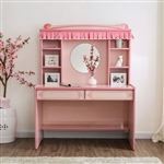 Rheanna Executive Home Office Desk in Pink Finish by Furniture of America - FOA-CM7631DK