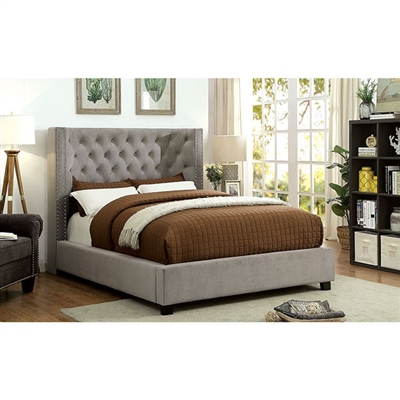 Cayla Bed by Furniture of America - FOA-CM7779GY-B