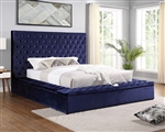 Golati Bed in Blue Finish by Furniture of America - FOA-CM7895BL-B