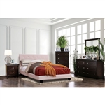 Velen 6 Piece Bedroom Set in Blush Pink Finish by Furniture of America - FOA-CM7949PK