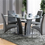 Glenview 7 Piece Dining Room Set by Furniture of America - FOA-CM8372GY-T