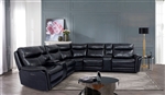 Braylee Power Sectional Sofa in Dark Navy by Furniture of America - FOA-CM9904