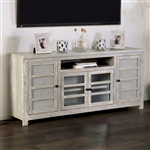 Tedra 70 Inch TV Console in Weathered Gray Finish by Furniture of America - FOA-EM5009GY-TV