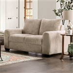 Dagmar Love Seat in Beige Finish by Furniture of America - FOA-EM6723BG-LV