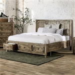 Oakridge Bed in Ash Brown Finish by Furniture of America - FOA-EM7074BR-B