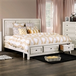 Oakridge Bed in Ivory Finish by Furniture of America - FOA-EM7074IV-B