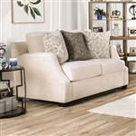 Laila Love Seat in Ivory Finish by Furniture of America - FOA-SM3083-LV