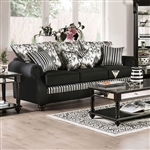 Kenna Sofa in Black Finish by Furniture of America - FOA-SM4438-SF