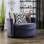 Griswold Chair in Navy Finish by Furniture of America - FOA-SM5151-CH