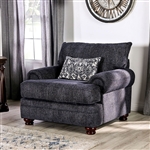 Hadleigh Chair in Navy Finish by Furniture of America - FOA-SM5157-CH