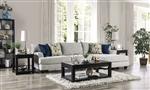 Viktor Sectional Sofa in Light Gray by Furniture of America - FOA-SM5208