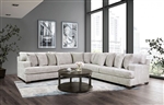 Alperton Sectional Sofa in Beige Finish by Furniture of America - FOA-SM5246