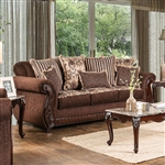 Tabitha Sofa in Brown by Furniture of America - FOA-SM6109-SF
