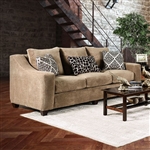 Sullivan 2 Piece Sofa Set in Mocha by Furniture of America - FOA-SM6132