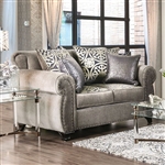 Sinatra Love Seat in Gray by Furniture of America - FOA-SM6153-LV