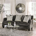 Hendon Sofa in Gray Finish by Furniture of America - FOA-SM6227-SF