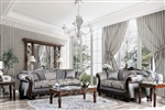 Newdale 2 Piece Sofa Set in Gray by Furniture of America - FOA-SM6424