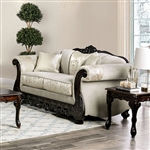 Newdale Love Seat in Ivory by Furniture of America - FOA-SM6425-LV