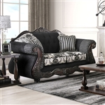 Ronja Love Seat in Black by Furniture of America - FOA-SM6432-LV