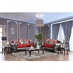 Midleton 2 Piece Sofa Set in Gray/Red by Furniture of America - FOA-SM7440
`