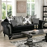 Luciano Sofa in Black Finish by Furniture of America - FOA-SM7746-SF