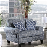 Pierpont Chair in Blue by Furniture of America - FOA-SM8010-CH