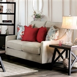 Nadene Love Seat in Ivory by Furniture of America - FOA-SM8014-LV