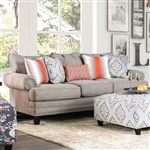 Tallulah Sofa in Gray by Furniture of America - FOA-SM8130-SF