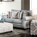 Misty Love Seat in Blue Gray by Furniture of America - FOA-SM8141-LV