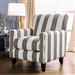 Bernadette Stripe Chair in Ivory/Pattern by Furniture of America - FOA-SM8200-CH-ST