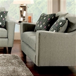 Coltrane Love Seat in Gray by Furniture of America - FOA-SM8210-LV