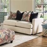 Pomfret Love Seat in Beige by Furniture of America - FOA-SM8222-LV