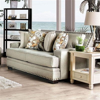 Begley Love Seat in Mocha by Furniture of America - FOA-SM8300-LV