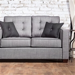 Ravel I Love Seat in Gray by Furniture of America - FOA-SM8801-LV