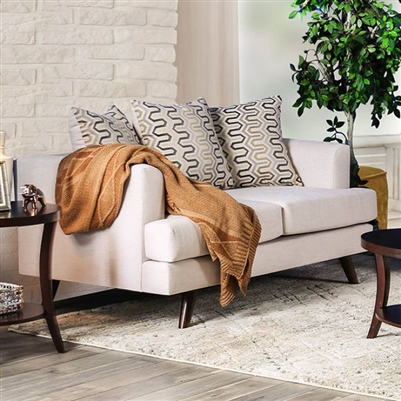 Blaenavon Love Seat in Beige by Furniture of America - FOA-SM8827-LV