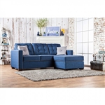 Ravel II Sectional Sofa in Blue by Furniture of America - FOA-SM8852