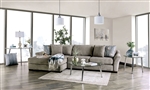 Sigge Sectional Sofa in Light Gray by Furniture of America - FOA-SM9110