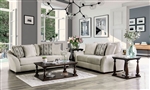 Oacoma 2 Piece Sofa Set in Gray by Furniture of America - FOA-SM9113