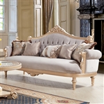 Salon Sofa in Gold Finish by Homey Design - HD-2670-S