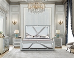 Modern Legacy 6 Piece Bedroom Set in Champagne Silver Finish by Homey Design - HD-6045