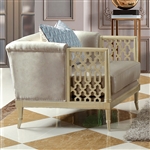 Modern Legacy Chair in Antiqued Satin Gold Finish by Homey Design - HD-627-C