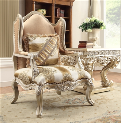 Regal Luxury Tufted Carved Chair by Homey Design - HD-820-C