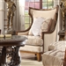 Antique Style Wood Trim Luxury Upholstered Chair by Homey Design - HD-823-C