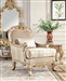 Victorian Design Metallic Antique Gold & Champagne Chair by Homey Design - HD-8925-C