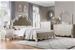 Ever Queen Bed in Champagne Finish by Home Elegance - HEL-1429-1