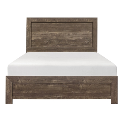 Corbin Queen Bed in Rustic Brown by Home Elegance - HEL-1534-1