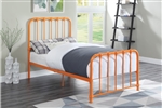 Bethany Twin Platform Bed in Orange Finish by Home Elegance - HEL-1571RNT-1