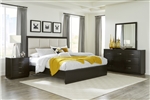 Hodgin 6 Piece Bedroom Set in Dark Charcoal Finish by Home Elegance - HEL-1575-1-4