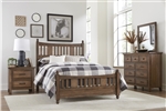 Brevard Queen Bed in Light Brown Finish by Home Elegance - HEL-1584-1